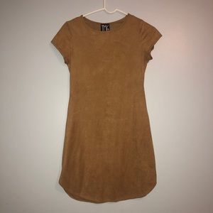 Simple tan dress